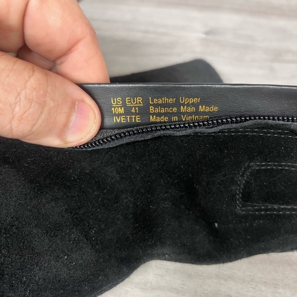 Sam Edelman Ivette Block Heel Boots Womens 10 Black Ankle Sleek Cute Sexy - Picture 7 of 8